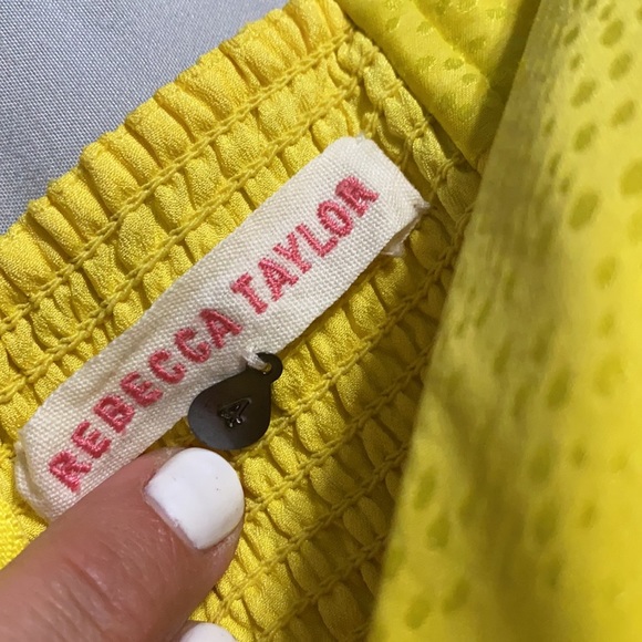 Rebecca Taylor Saks Fifth Ave Yellow Dress - Picture 3 of 5